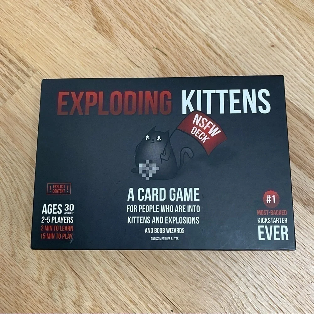 Exploding Kittens Card Game NSFW Ages 17+